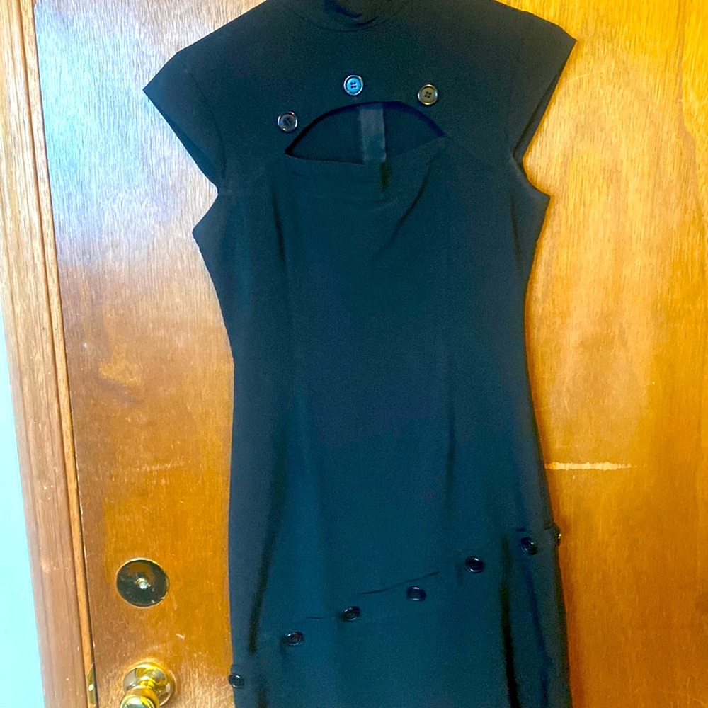 Turtleneck cocktail dress